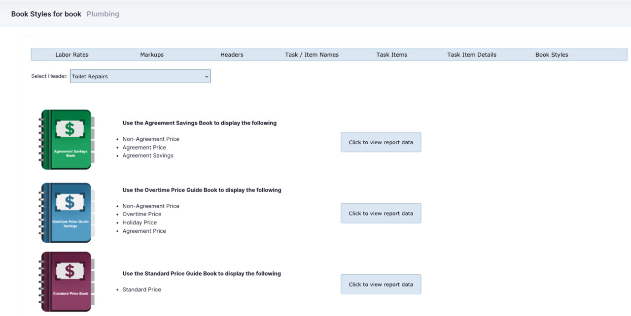MarginPad™ Pricing Tools - Book Styles